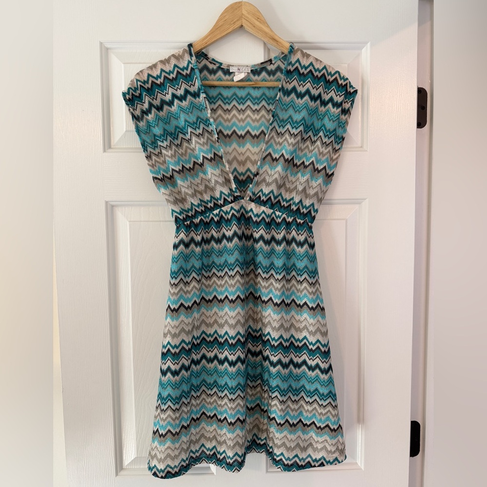Vintage Y2K Chevron Tunic Top